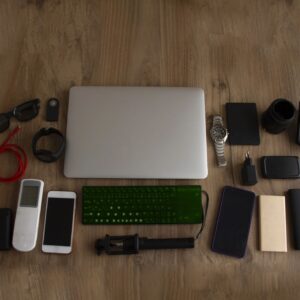 consumer electronics bundle headphones power banks USB cables