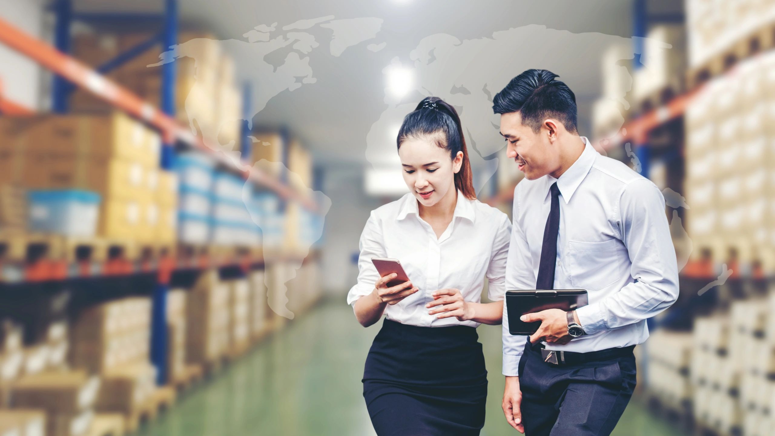international business sourcing China logistics modern office