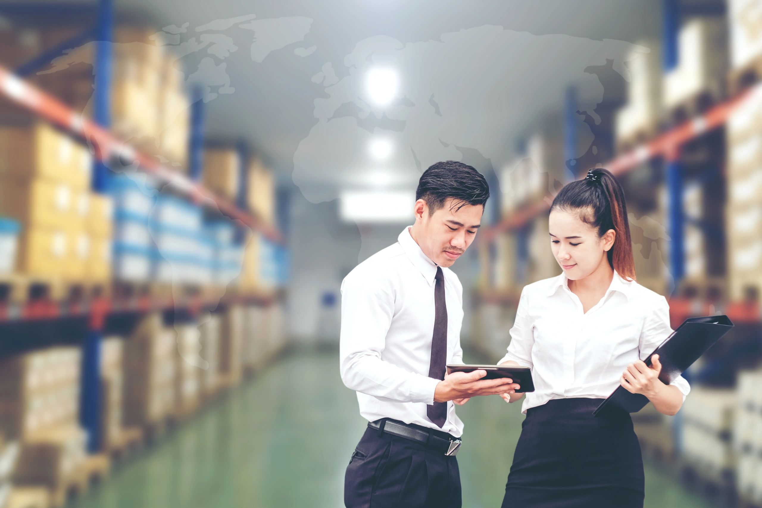 international business sourcing China logistics modern office
